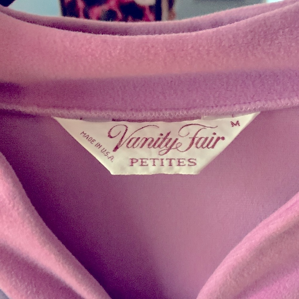 Vanity Fair 1/2 Zip‎ Robe - Picture 4 of 4
